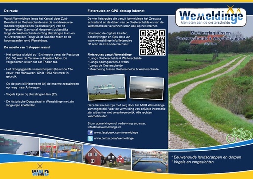 Fietsroute moernering Oosterschelde Westerschelde 42km