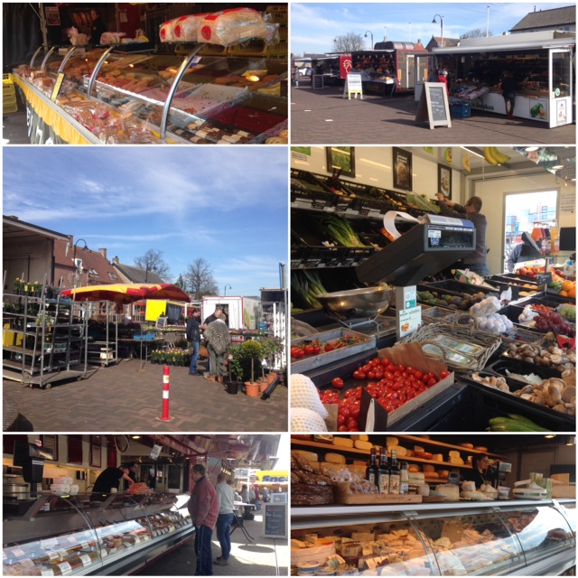 Zaterdagmarkt op het dorpsplein